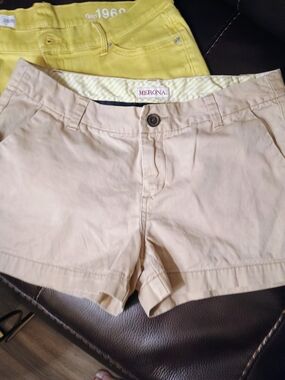 Merona Women's Beige Cotton Cargo Shorts